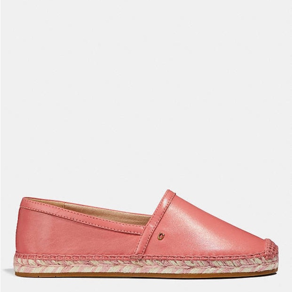 Coach Pink Espadrille Slip-On Shoes